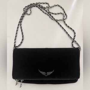 Zadig & Voltaire Suede Rock Clutch